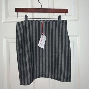Mini striped skirt designed by Borris Powell. NWT
